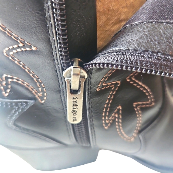 Indigo Rd Iradikan Consrasting Stitch Pink Embroidered Western Boots Size 5.5 M - Picture 12 of 16